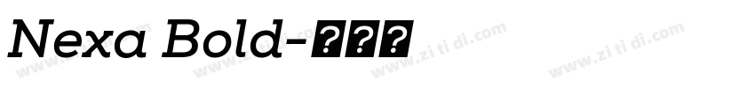 Nexa Bold字体转换